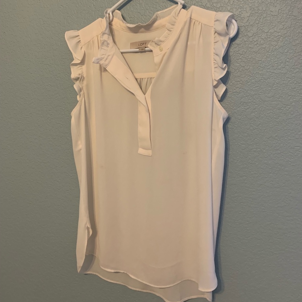 Cream Blouse from LOFT